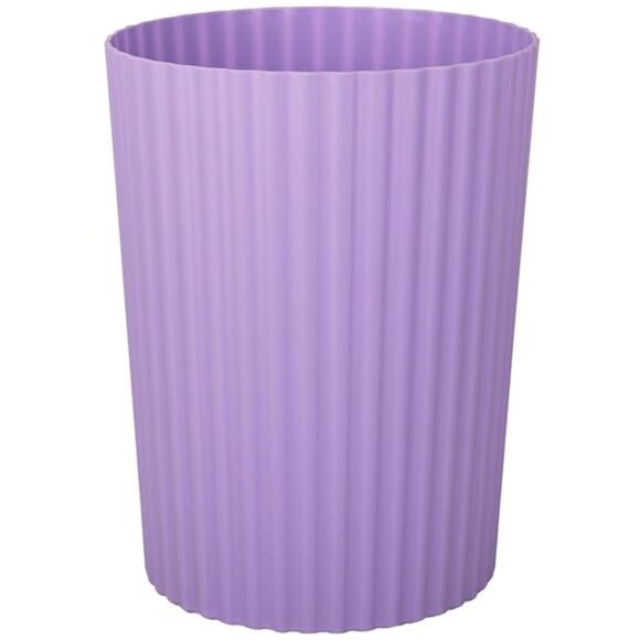 Small Trash Can Plastic Wastebasket Round Garbage Container Bin for Bathroom - Picture 1 of 7
